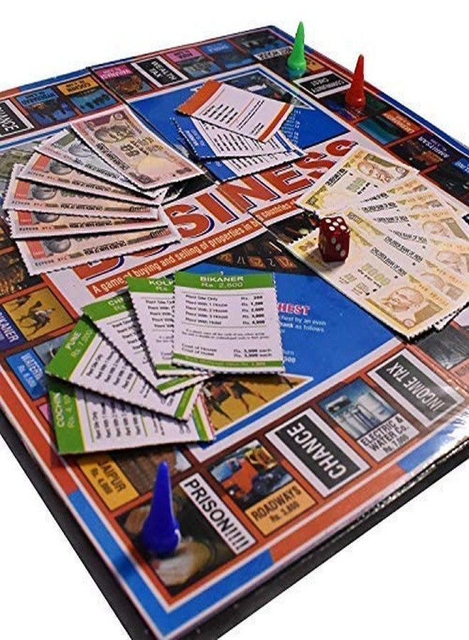 Firstly لعبة "تجار 2 في 1" هي لعبة لوحية تجمع بين الأعمال ولعبة لودو، وتحتوي على أوراق نقدية لتنمية التركيز والمهارات الذهنية. - Image 2